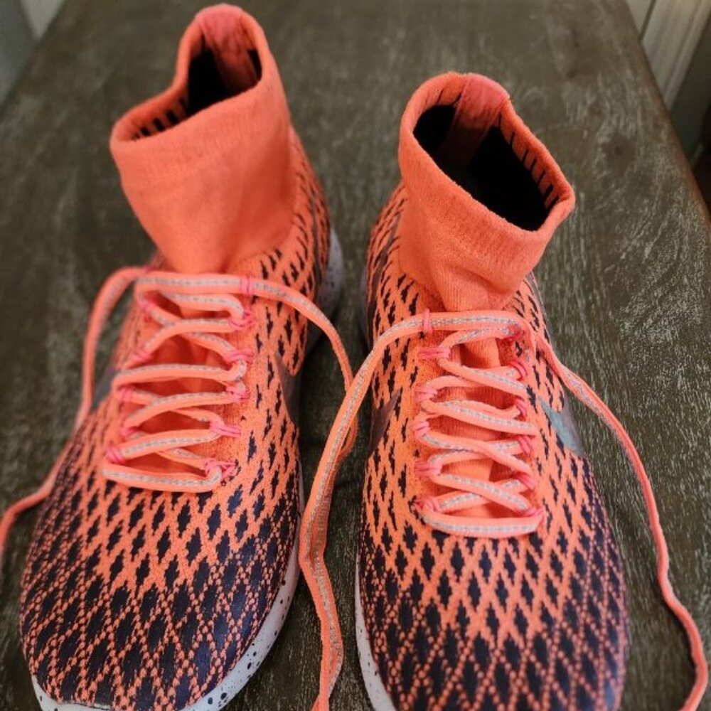 NIKE LUNAREPIC FLYKNIT SHIELD BRIGHT MANGO RUNNING SHOES